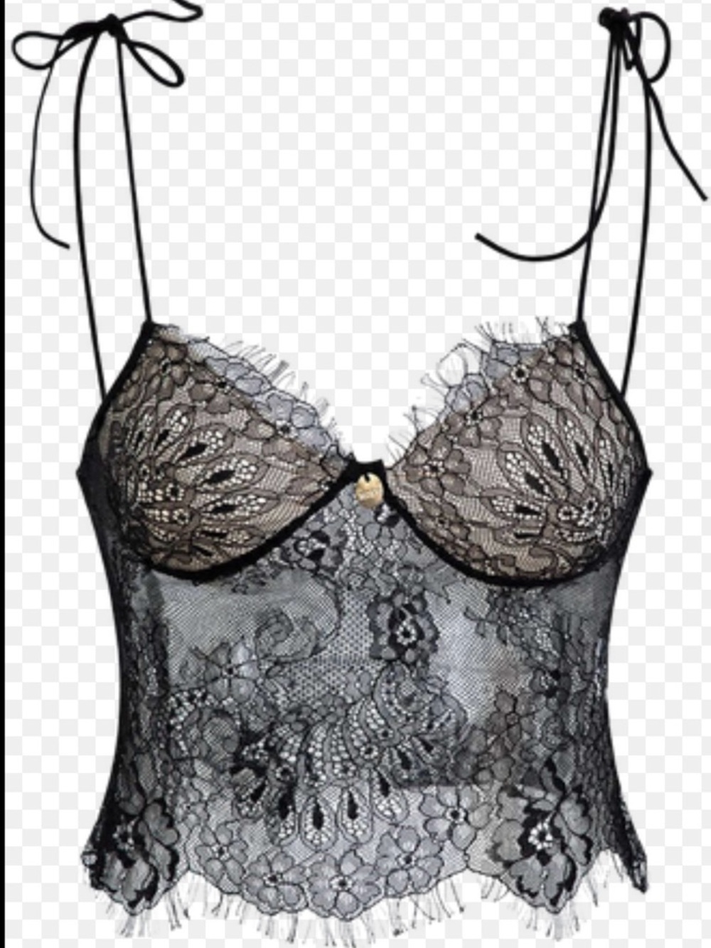 Black Lace Cami Top